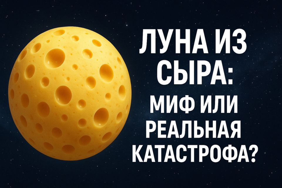 Что было бы, если Луна оказалась сырной: непредсказуемые последствия для Земли