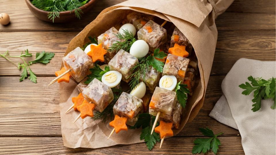 Съедобные букеты для нового года: удивите близких оригинальностью