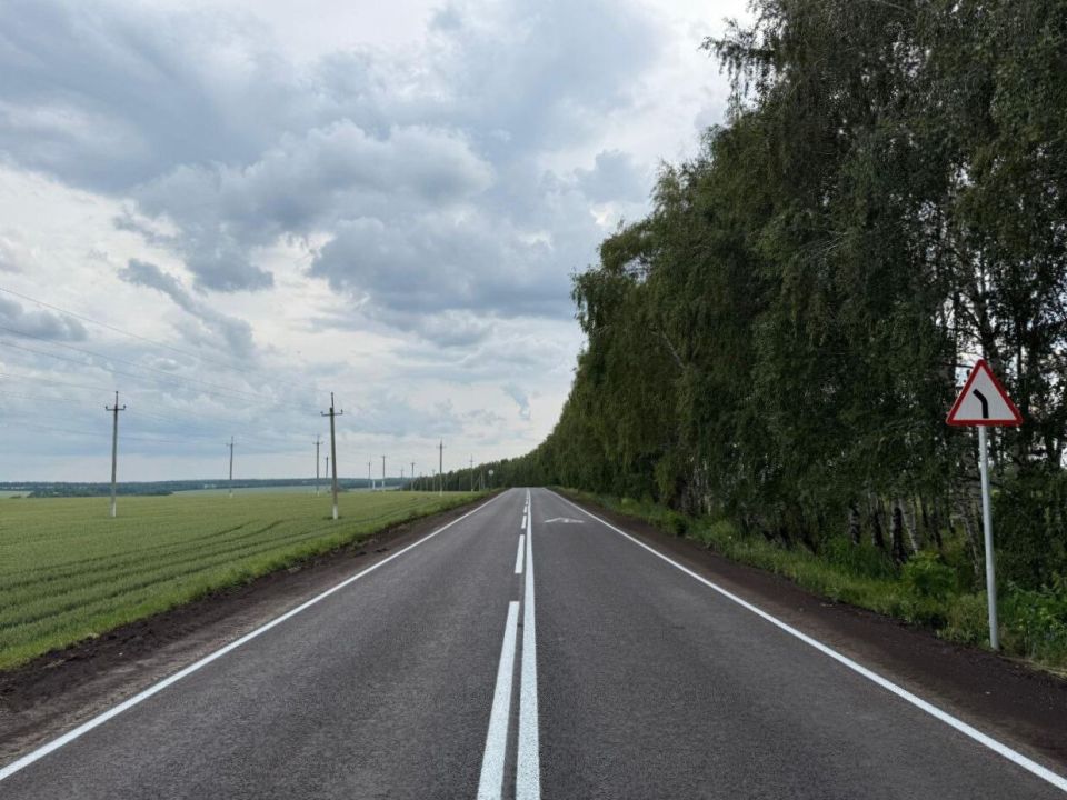 Завершен ремонт дороги возле села Коровино в Белгородской области