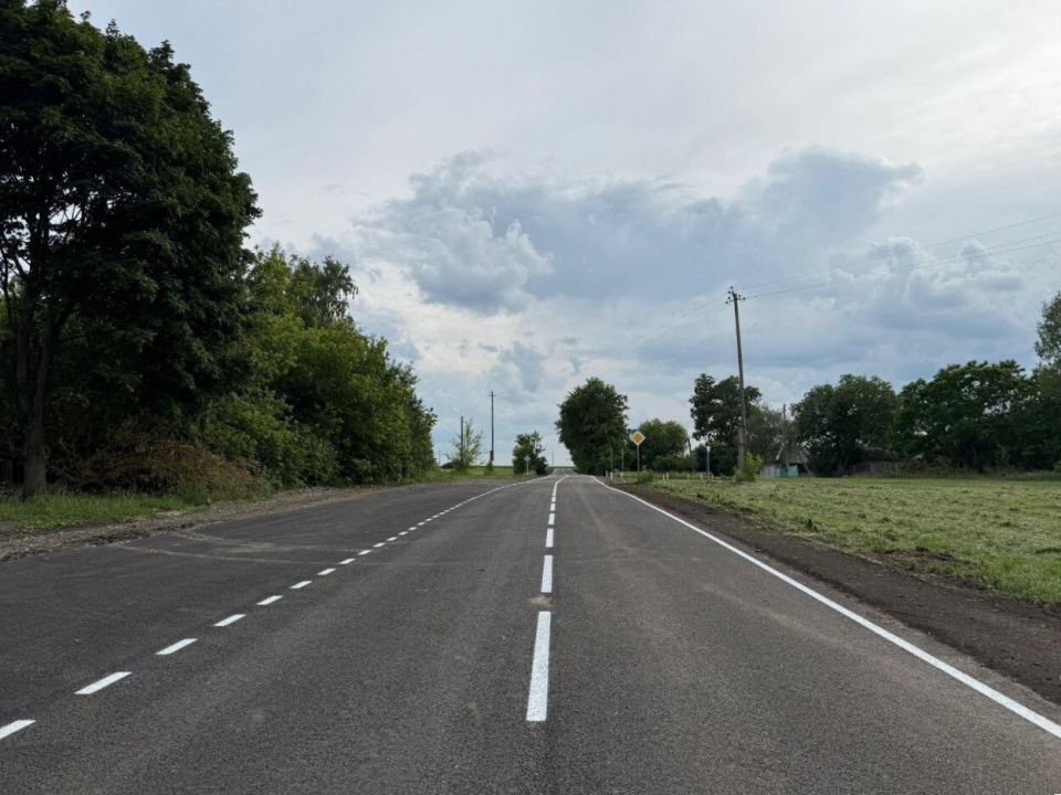 Завершен ремонт дороги возле села Коровино в Белгородской области