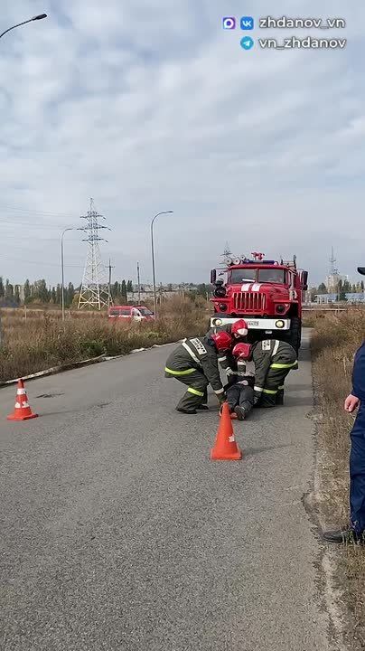 Владимир Жданов: В Старом Осколе прошли учения по ликвидации последствий дорожно-транспортного происшествия