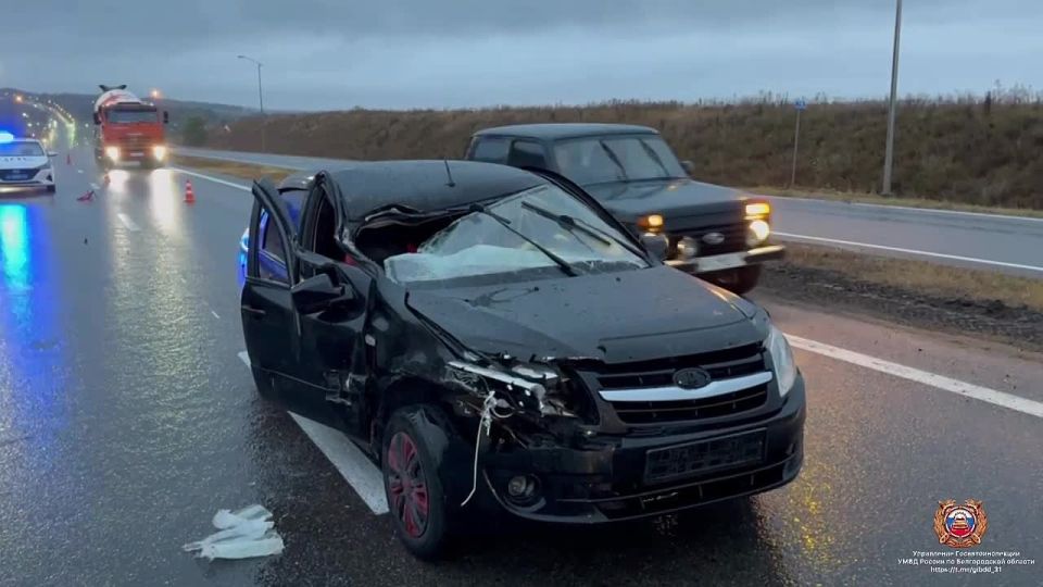 #СВОДКА_ДТП. По предварительным данным, вчера около 16 часов 45 минут на 78 км автодороги «Белгород - М4 Дон» Корочанского района 51-летний водитель, управляя автомобилем «Лада Гранта», не выбрал безопасный боковой интервал...