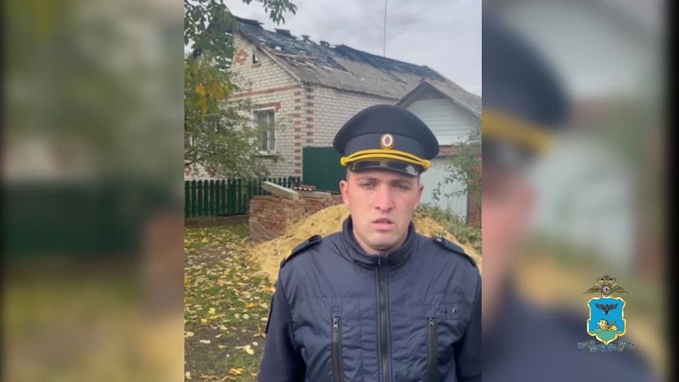 Полицейский спас пожилую пару при пожаре в Томаровке