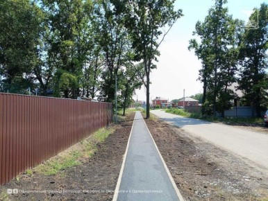В микрорайоне Шишино-84 Белгородского района модернизировали дорожную инфраструктуру
