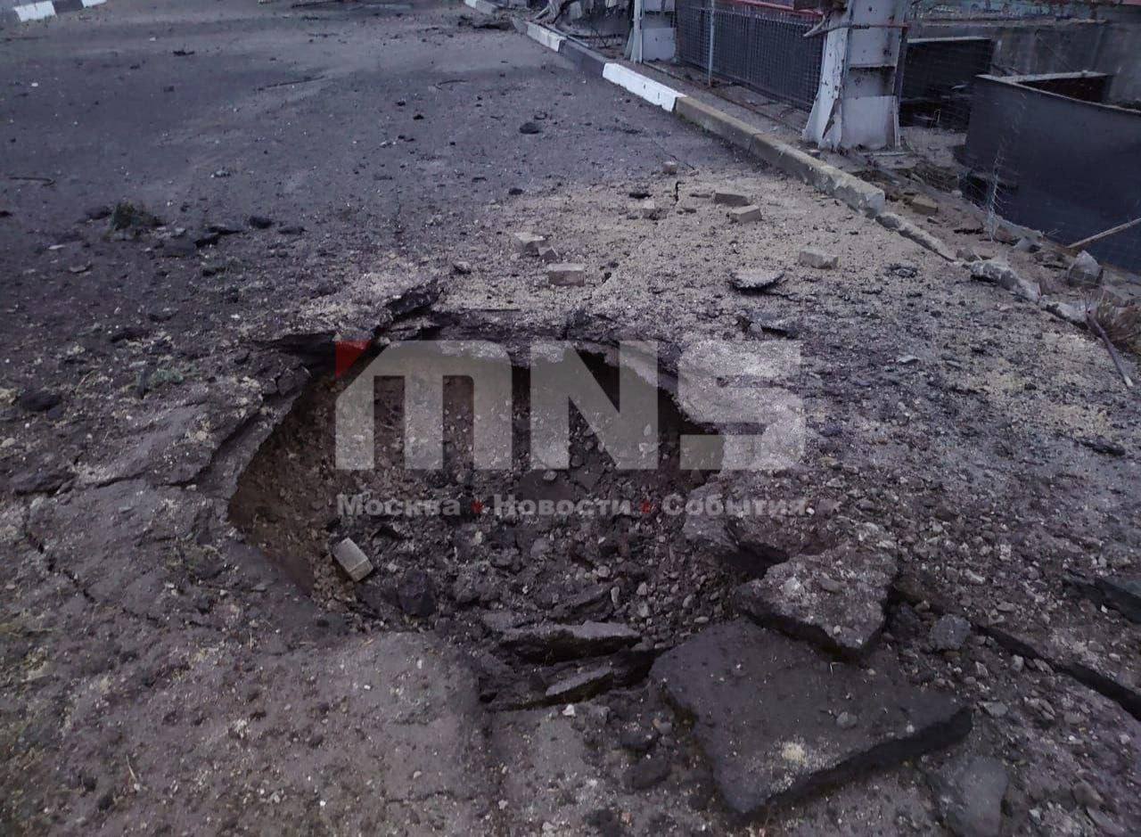 Последствия ударов ВСУ по дамбе Белгородского водохранилища возле приграничного села Графовка Последствия ударов ВСУ по дамбе Белгородского водохранилища возле приграничного села Графовка