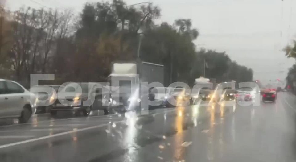 В Белгороде большая пробка на просп