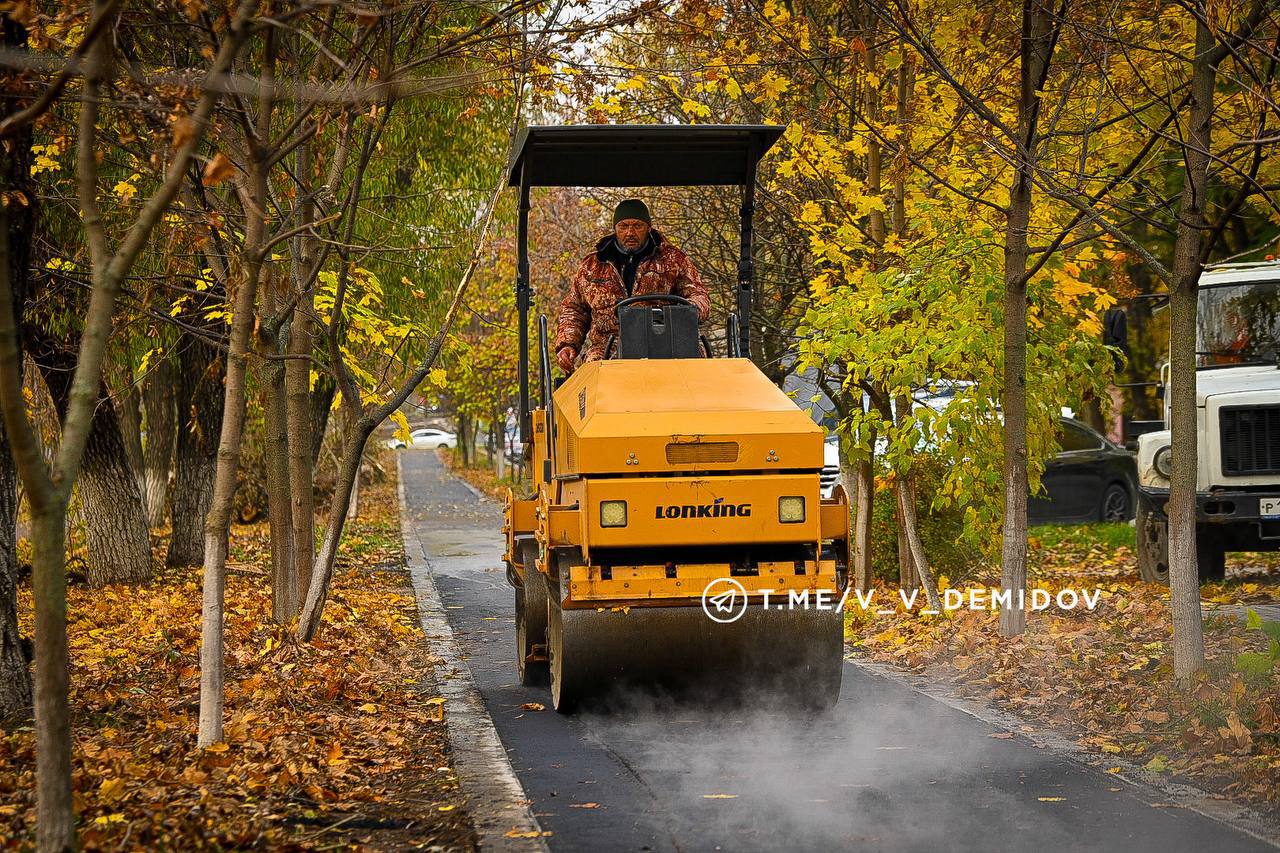 Валентин Демидов: Строители приступили к асфальтированию новой велодорожки на участке от ул. Мичурина до ул. Студенческой Валентин Демидов: Строители приступили к асфальтированию новой велодорожки на участке от ул. Мичурина до ул. Студенческой