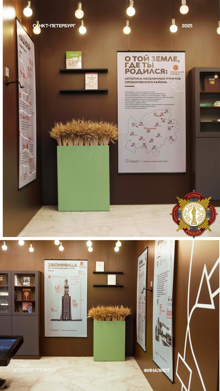 Проект «Библиотека Прохоровка» Анны Зарубиной вошёл в финал международной премии «Золотой Трезини» в номинации «Лучший дизайн-проект библиотеки» Проект «Библиотека Прохоровка» Анны Зарубиной вошёл в финал международной премии «Золотой Трезини» в номинации «Лучший дизайн-проект библиотеки»