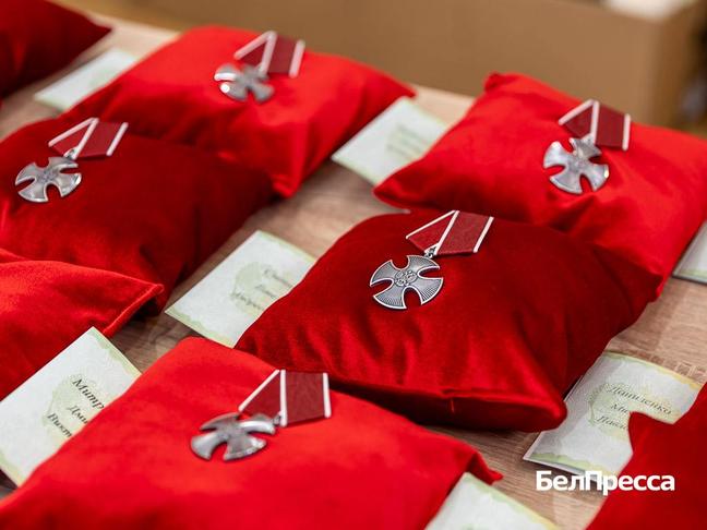 Семьям белгородцев, погибших на СВО, передали государственные награды Семьям белгородцев, погибших на СВО, передали государственные награды