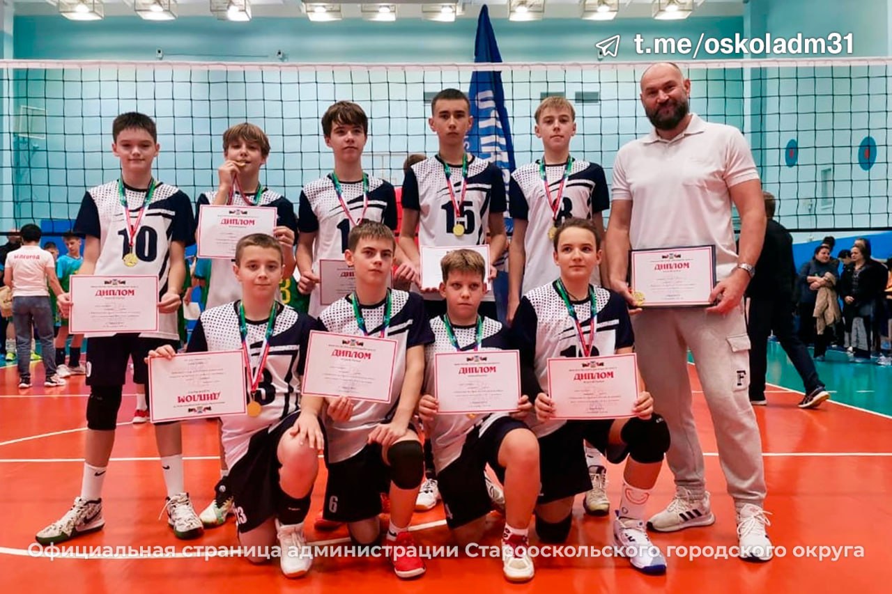 Золото наше. В нашем городе, на базе СШОР «Молодость», завершилось Первенство Белгородской области по волейболу среди юношей 2013-2014 годов рождения