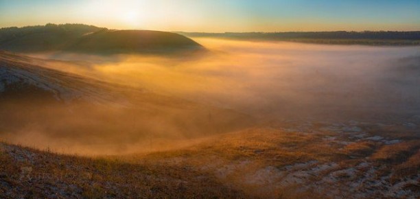Кружевная сказка осени. Участок «Стенки – Изгорья» заповедника «Белогорье» – в золоте листвы и серебре осенней паутины
