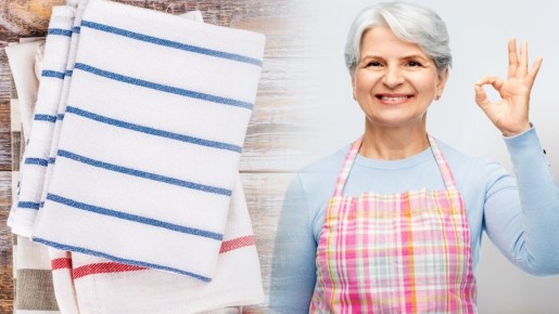 5 минут, и кухонные полотенца станут как новые: трюк от опытных хозяек