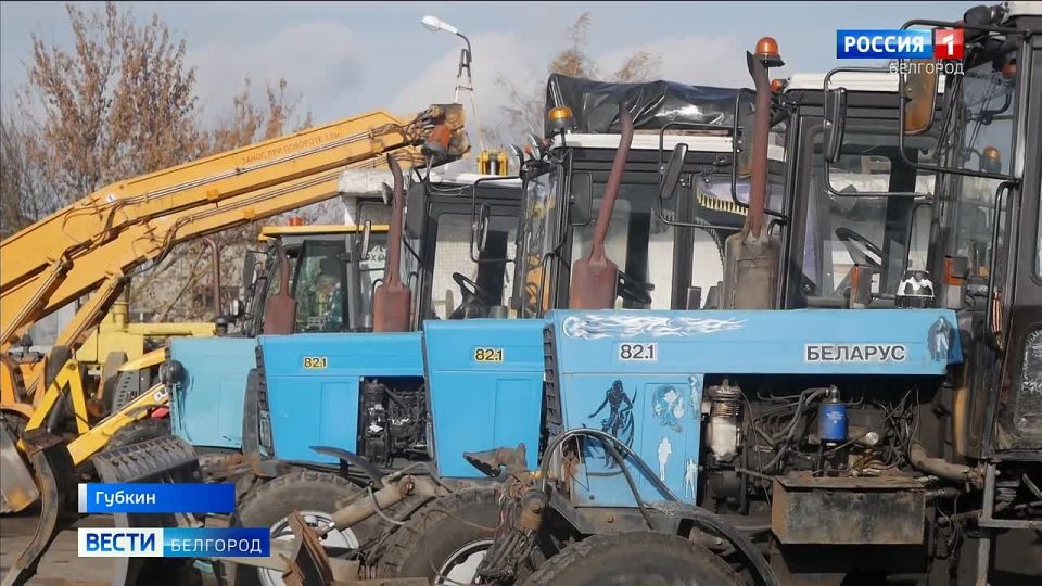 Для обработки дорог и тротуаров в Губкине заготовят свыше 8 000 тонн пескосоляной смеси