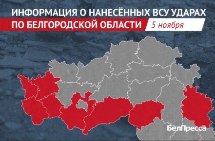 ВСУ атаковали 8 районов Белгородской области за сутки