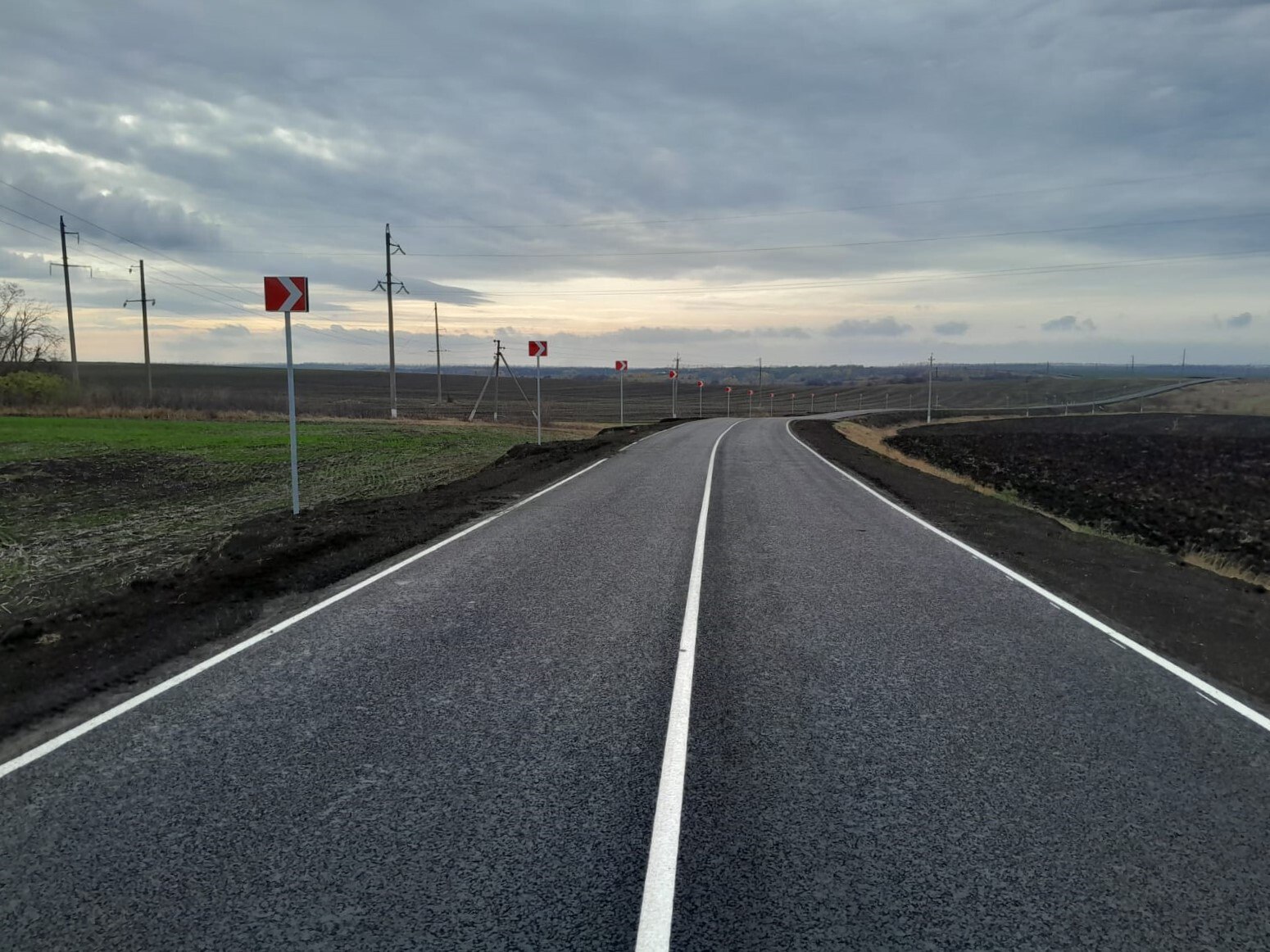 Обновление дороги в Вейделевском районе