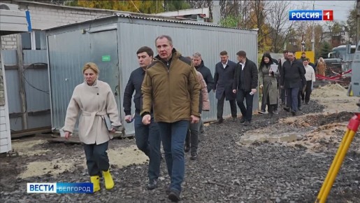 Коммуникации к новому зданию детской поликлиники №3 в областном центре подведены, однако темп строительства – слабый