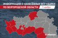 За сутки ВСУ атаковала 38 населённых пунктов Белгородской области