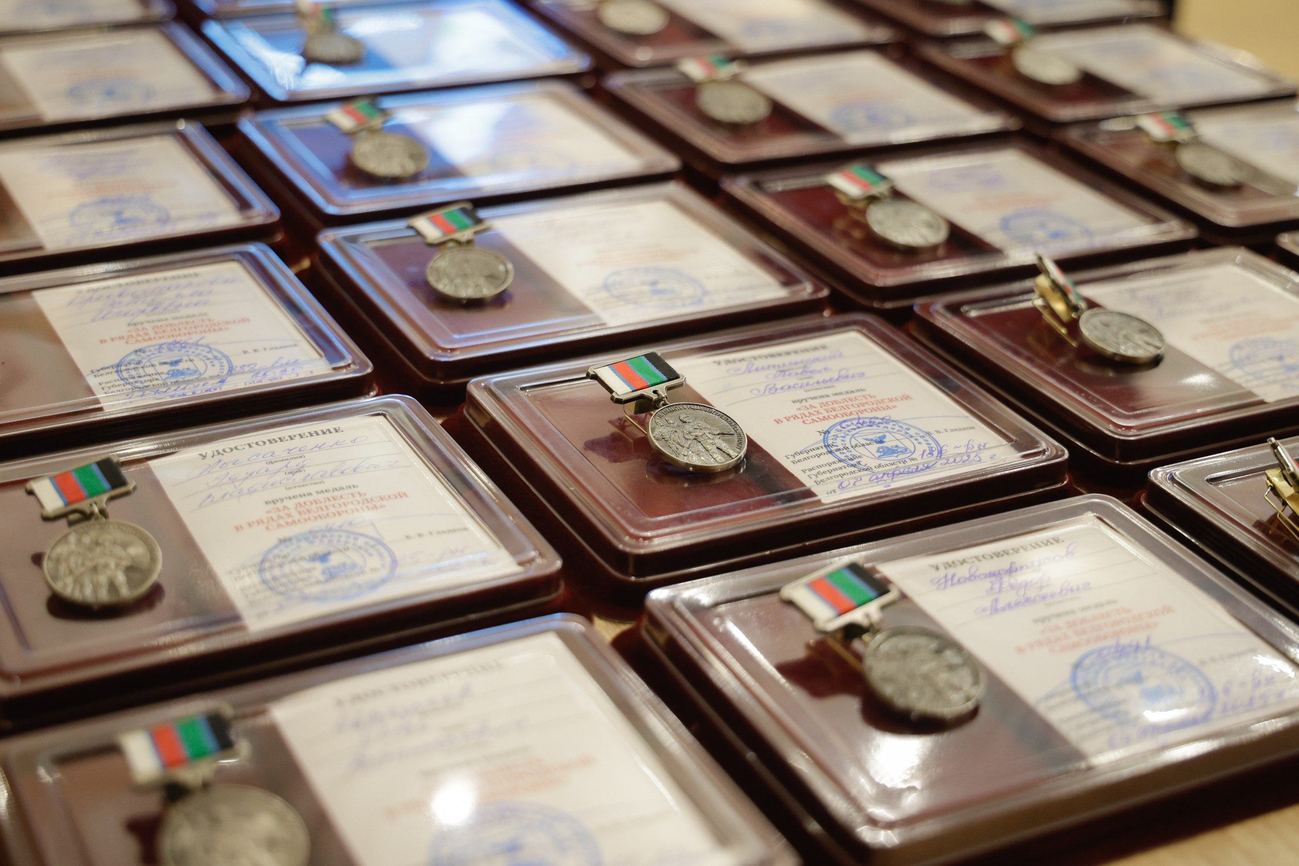 Николай Нестеров: Губернатор Белгородской области Вячеслав Владимирович Гладков вручил государственные и региональные награды бойцам территориальной самообороны Николай Нестеров: Губернатор Белгородской области Вячеслав Владимирович Гладков вручил государственные и региональные награды бойцам территориальной самообороны