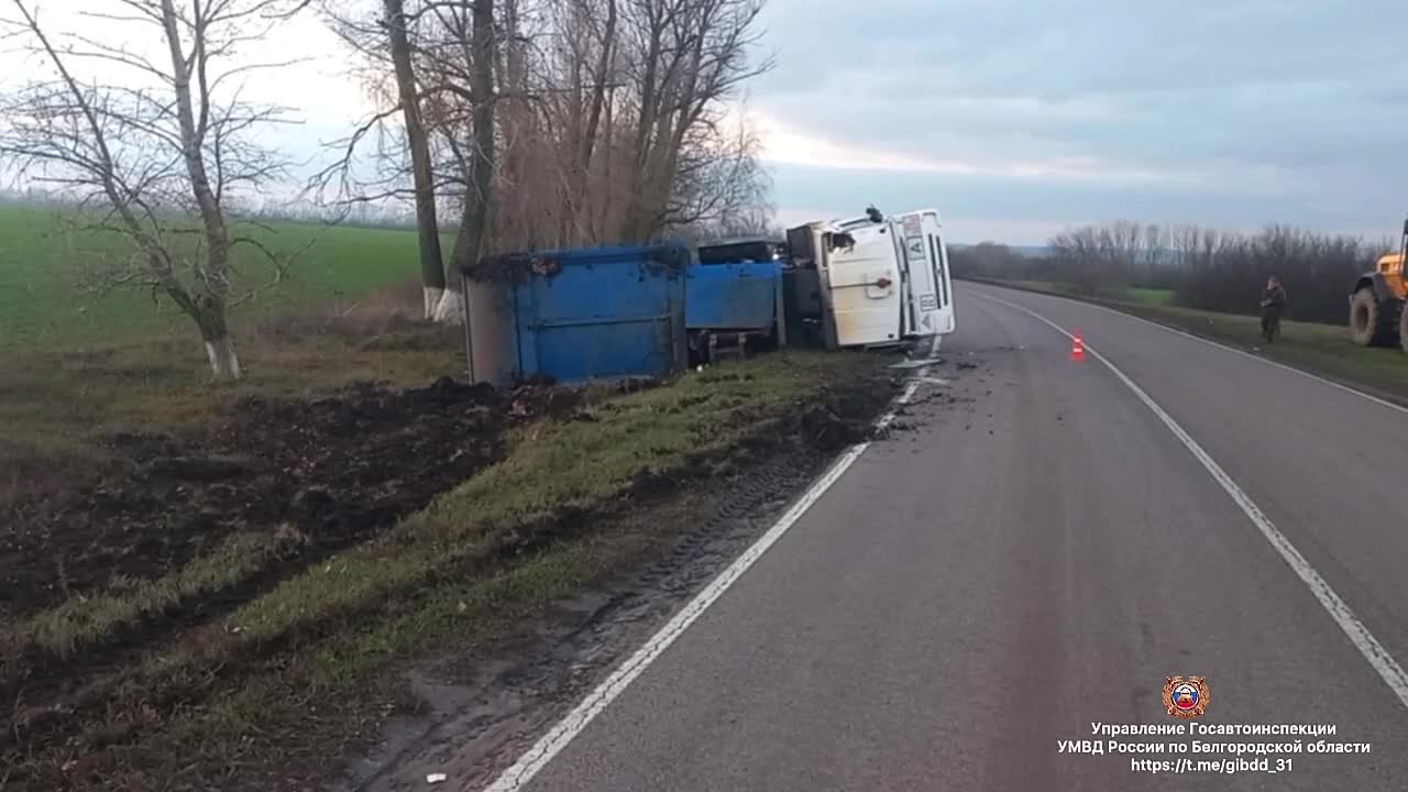 Водитель грузовика погиб в ДТП в Вейделевском округе