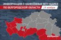 За сутки ВСУ выпустили по Белгородской области 104 беспилотника и 34 боеприпаса