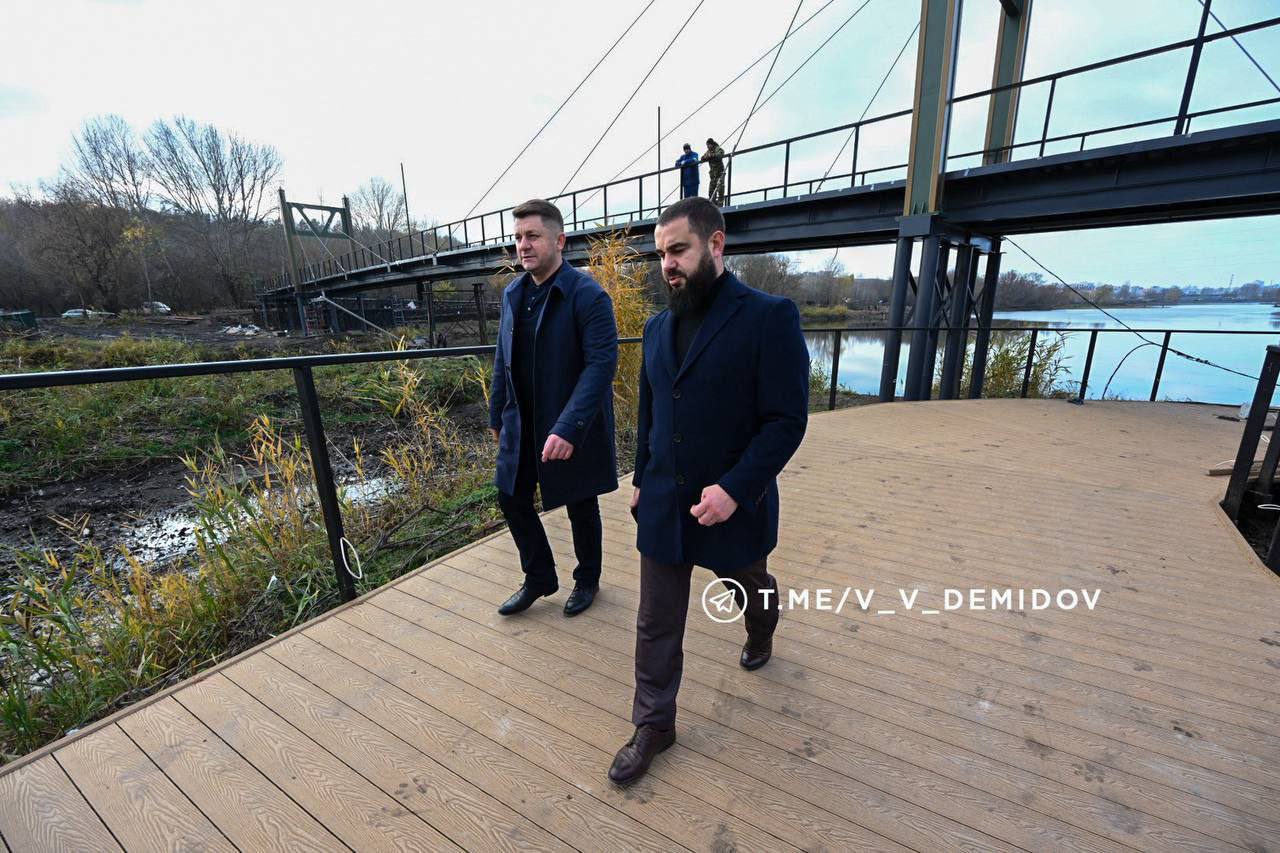 Вантовый мост в парке «Берега» готов на 80% Вантовый мост в парке «Берега» готов на 80%