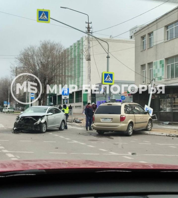 В Белгороде на перекрёстке Богдана Хмельницкого – Мичурина произошло ДТП