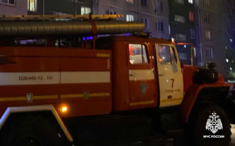 В Старом Осколе произошёл пожар в пятиэтажке