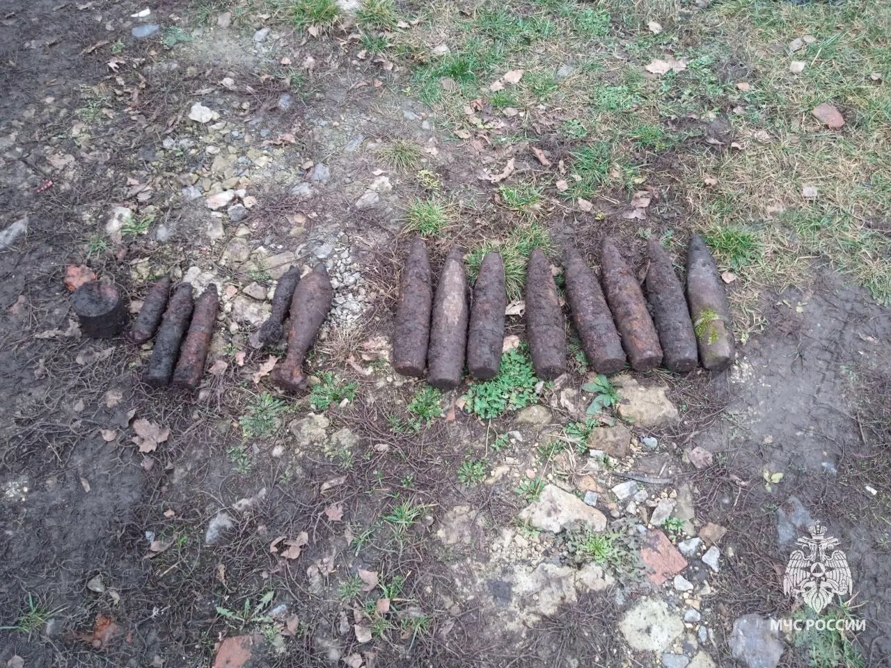 Сразу 14 боеприпасов времён Великой Отечественной войны обнаружил местный житель в хуторе Глушинский Яковлевского округа, когда гулял с собакой возле дома