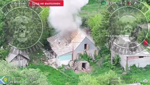 Кадры боевой работы отряда БПЛА подразделения «БАРС-Белгород»