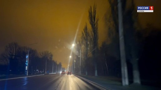 В Белгороде частично включили уличное освещение