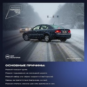 Порядок действий при заносе автомобиля