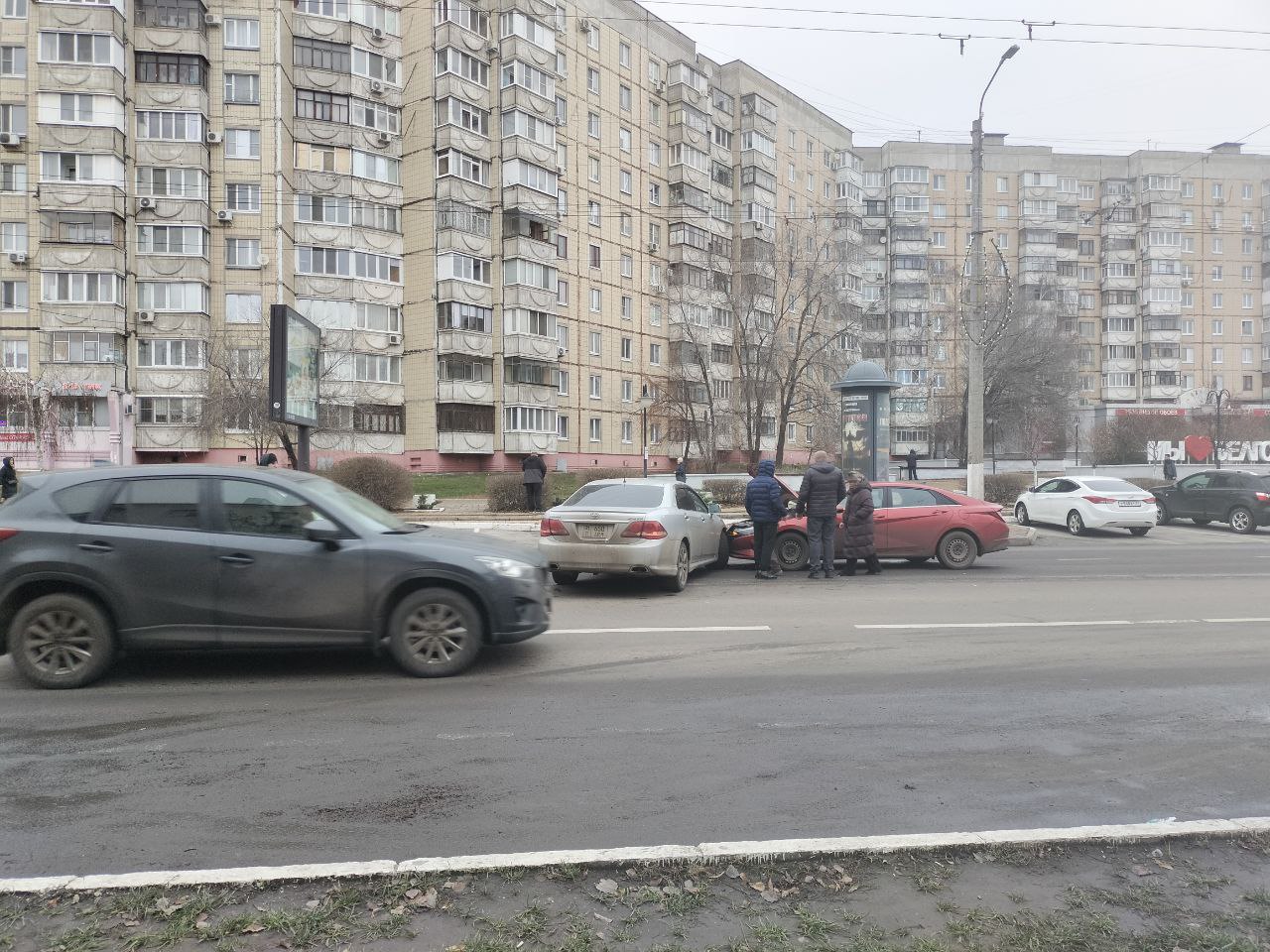 О ДТП на Белгородском проспекте в областной столице сообщают подписчики