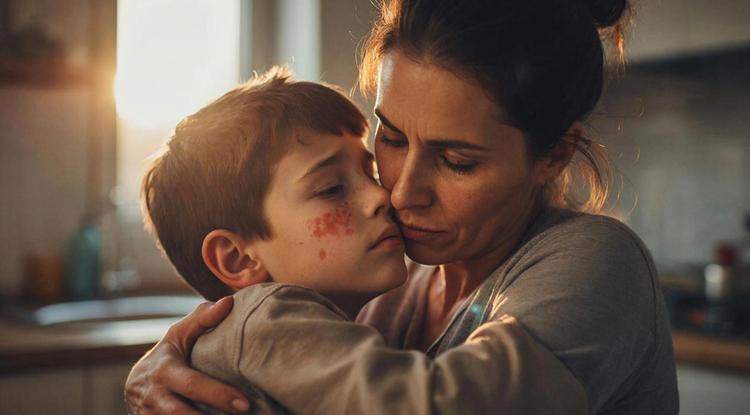 «Я думала, что сын просто замёрз на прогулке и обветрил щёки: они вспыхнули, как будто кто то хлопнул по ним ладонями. А на следующий день я увидела сыпь по всему телу», – рассказывает мама 6-летнего Артёма Наталья Зубарева