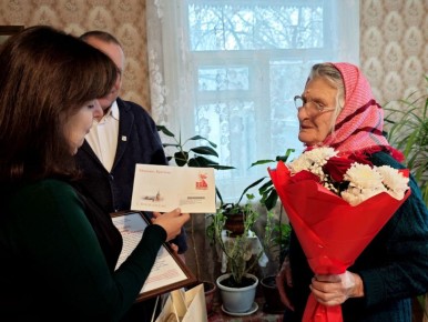Николай Нестеров: Сегодня своё 95-летие отмечает жительница села Пушкарное Александра Васильевна Шляхова