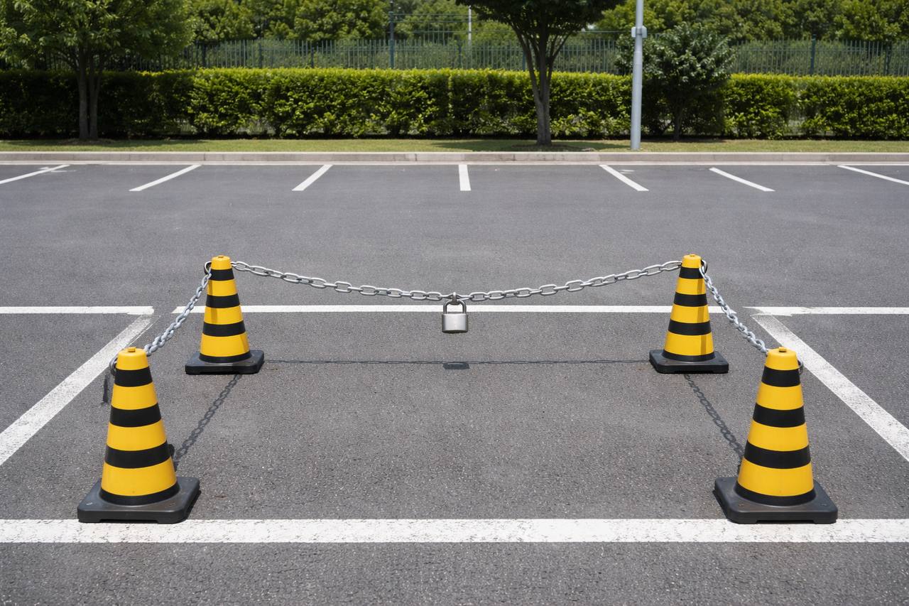 Белгородец незаконно присвоил парковочное место у дома №38 на ул. 5 Августа