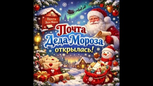 Волшебство наступает по расписанию! Почта Деда Мороза открыта!