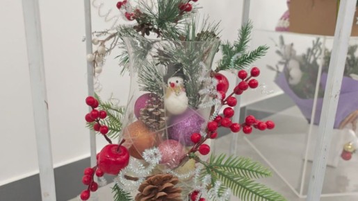 Николай Нестеров: Сегодня в фойе культурноспортивного центра города Короча открылась муниципальная выставка новогодних поделок и композиций «Зимняя фантазия»