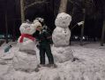 В парке Ленина проходит конкурс снеговиков