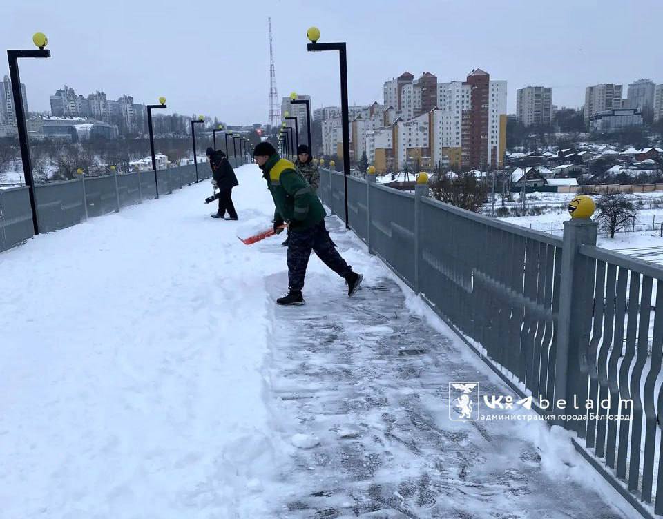 Уборка снега в Белгороде: планы на 13 января