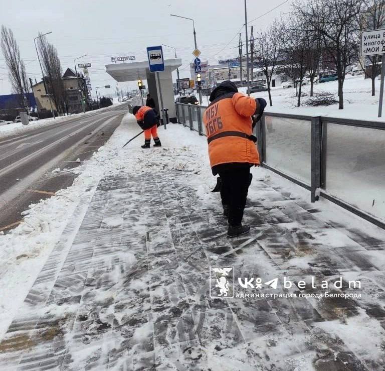 Уборка снега в Белгороде: планы на 14 января