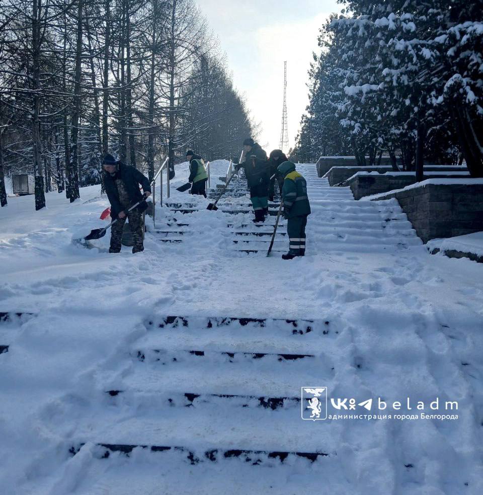 Уборка снега в Белгороде: планы на 14 января Уборка снега в Белгороде: планы на 14 января