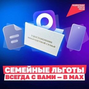 Удостоверение многодетной семьи теперь в вашем телефоне!