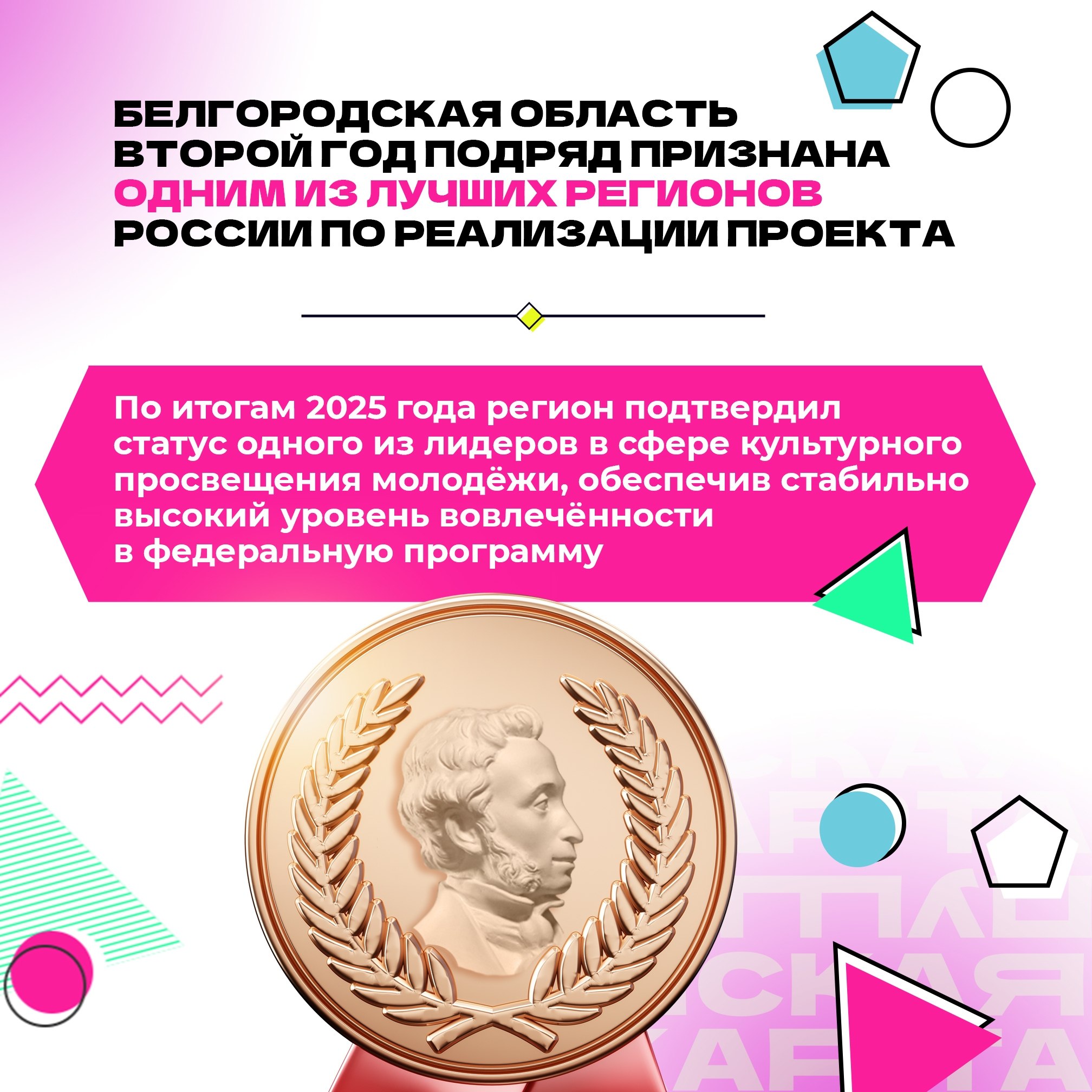 Белгородская область — в лидерах по «Пушкинской карте» второй год подряд Белгородская область — в лидерах по «Пушкинской карте» второй год подряд