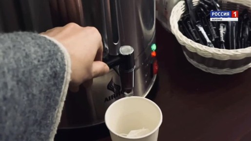 Наша съёмочная группа побывала в пункте обогрева на Соборной площади, 4