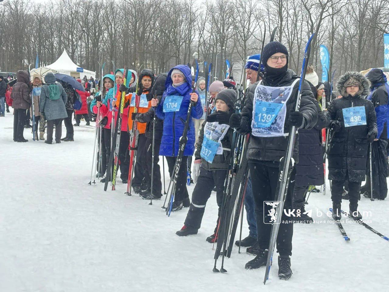 Более 1500 белгородцев объединила «Лыжня России»