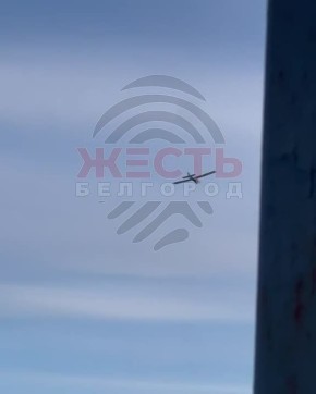 Зенитный беспилотник "Перехват", он же "Елка", уничтожает украинский дрон "Дартс" в Белгородской области