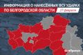 За сутки армия Украины выпустила по Белгородской области 176 беспилотников и 10 снарядов