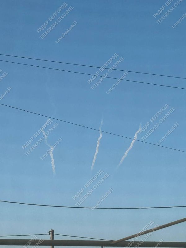 Враг атакует Белгороде работает ПВО