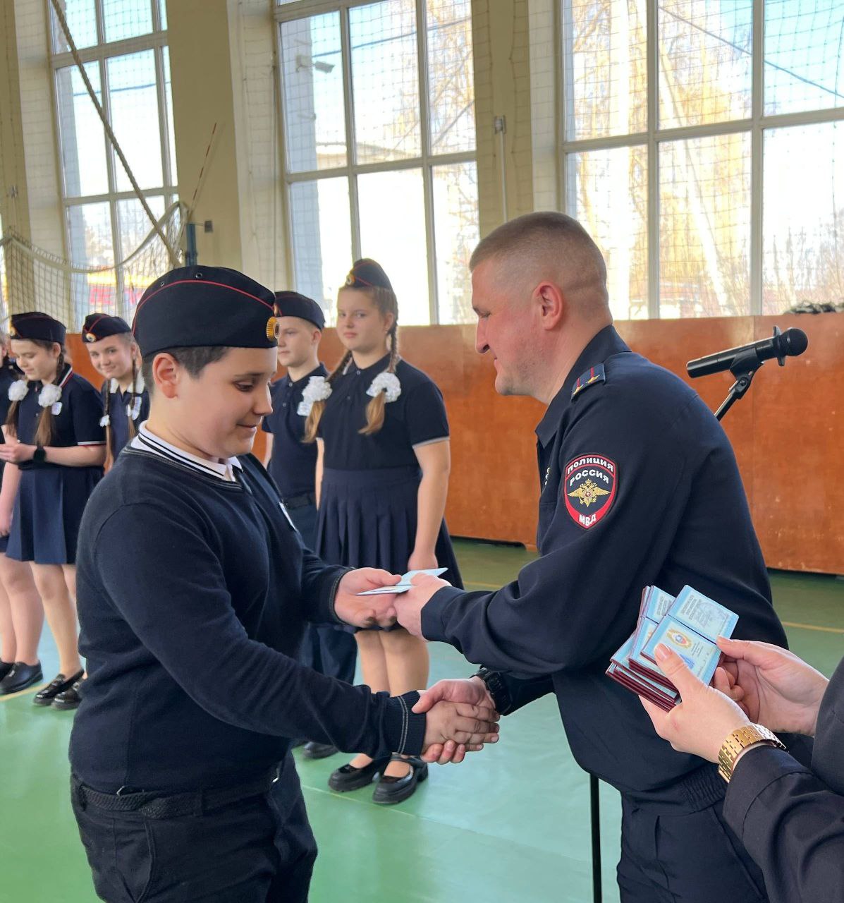 В Борисовской школе имени А.М. Рудого состоялось торжественное событие - посвящение учащихся в кадеты В Борисовской школе имени А.М. Рудого состоялось торжественное событие - посвящение учащихся в кадеты
