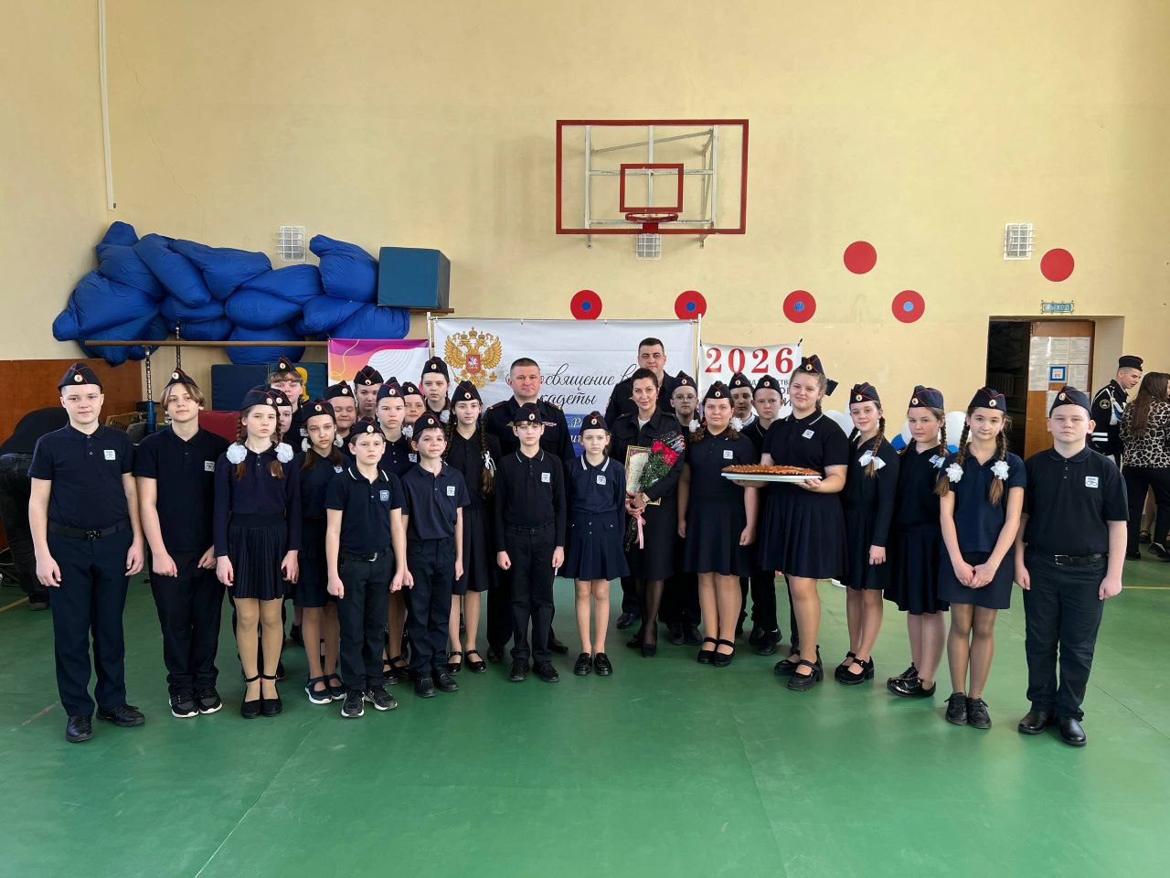 В Борисовской школе имени А.М. Рудого состоялось торжественное событие - посвящение учащихся в кадеты